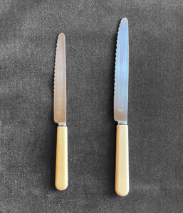 イギリスアンティーク/ステンレス製テーブルナイフ(L)