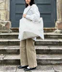 コットン素材 大きめマルシェトートバッグ【カタリナ】