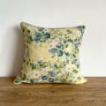 リネンパイピング付 50×50 花柄クッションカバー 【フローラルⅢ】