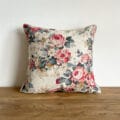 リネンパイピング付 50×50 花柄クッションカバー 【フローラルⅣ】