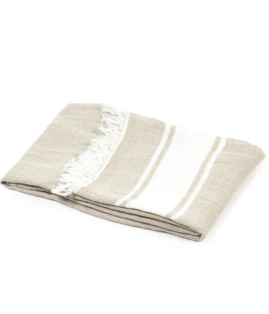 LIBECO HOME//リベコ リネンブランケット【フラックス】