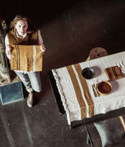 LIBECO HOME// テーブルスロウ【レイルウェイ】