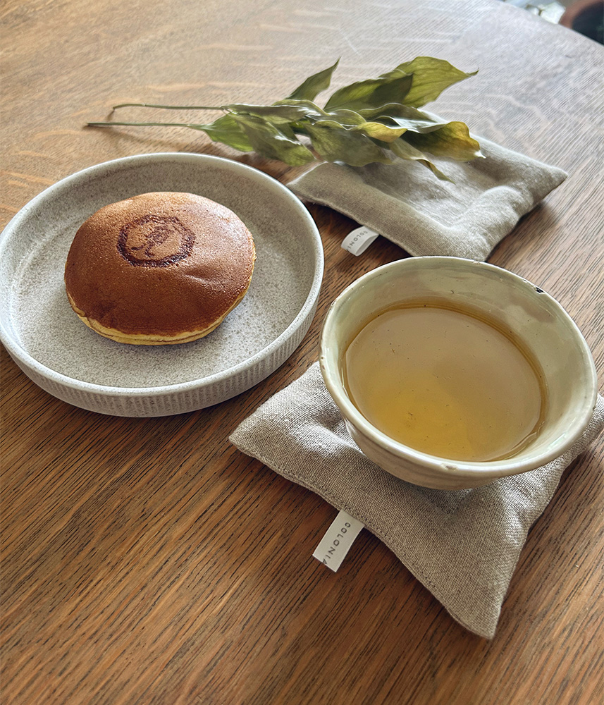 リネンクッションコースター【ナチュラル】