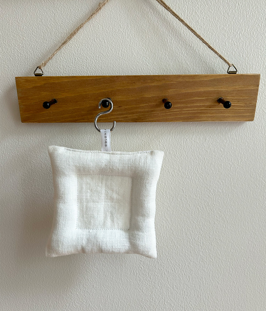 "再入荷”リネンクッションコースター【ホワイト】