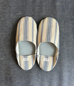 ”再入荷” オリジナル コットンルームシューズ【パトリブルー】