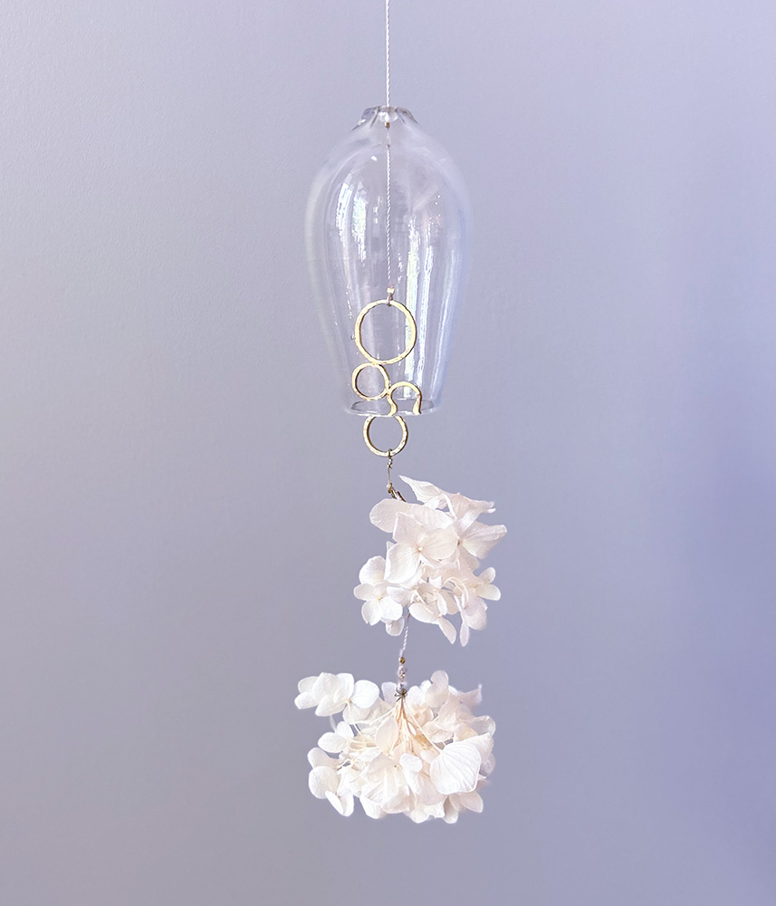 とりもと硝子店 風鈴 あぶく× 紫陽花1 | P&C オンラインショップ