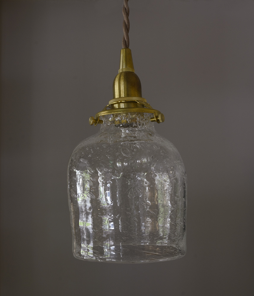 とりもと硝子店 /『吹雪 閉』ガラスのペンダントライト