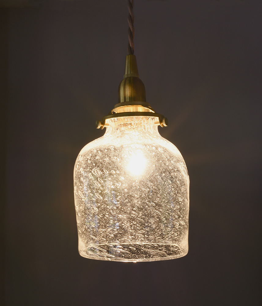 とりもと硝子店 /『吹雪 閉』ガラスのペンダントライト