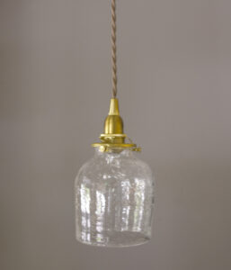 とりもと硝子店 /『吹雪 閉』ガラスのペンダントライト