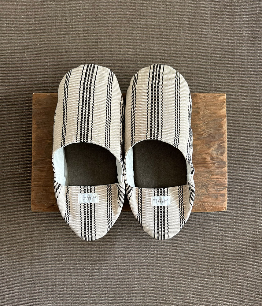 オリジナル コットンルームシューズ【パトリブラック】