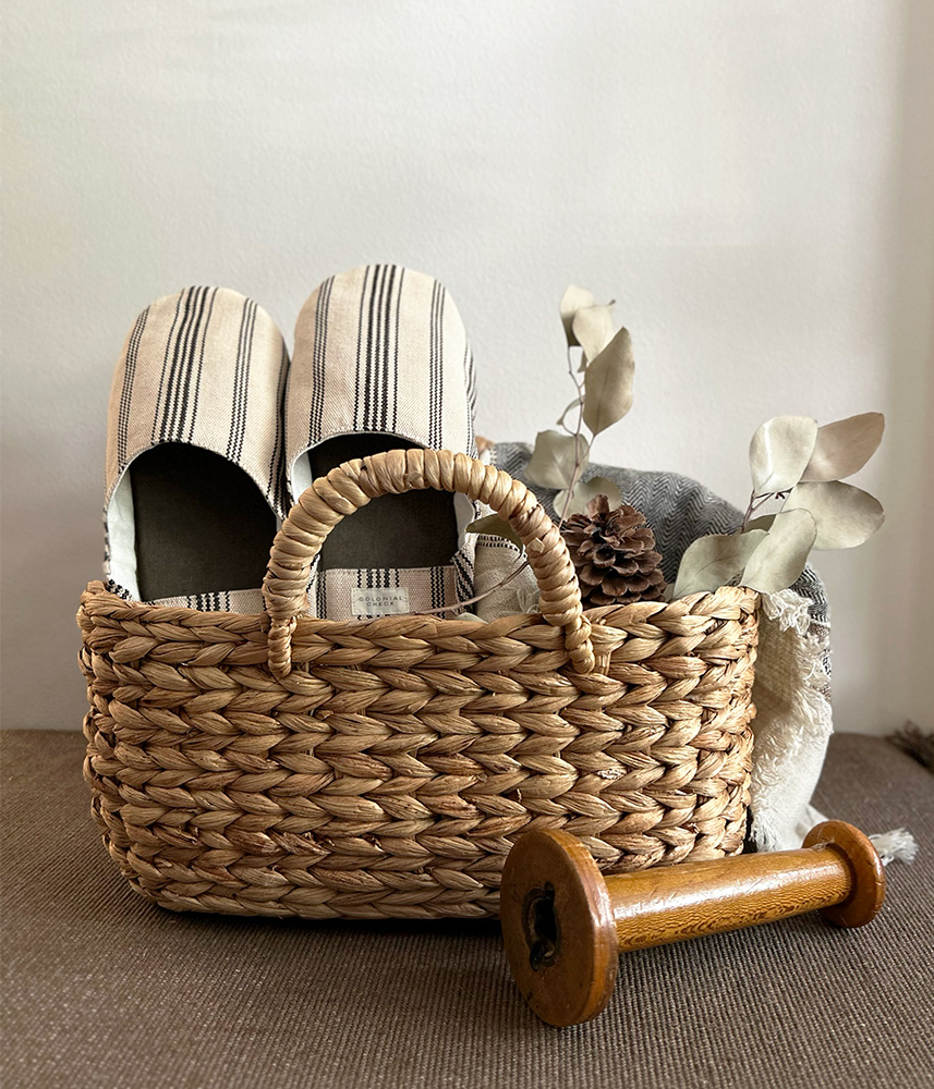 オリジナル コットンルームシューズ【パトリブラック】