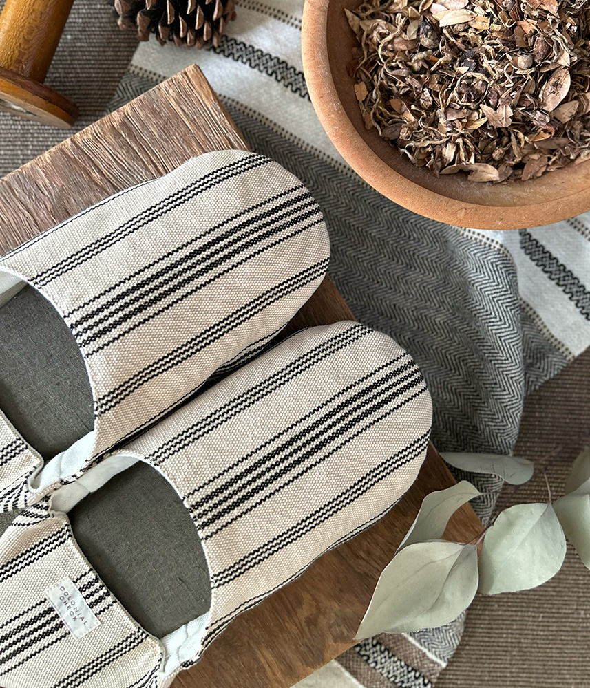 オリジナル コットンルームシューズ【パトリブラック】