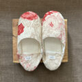 オリジナル 花柄ルームシューズ【ローゼスレッド】