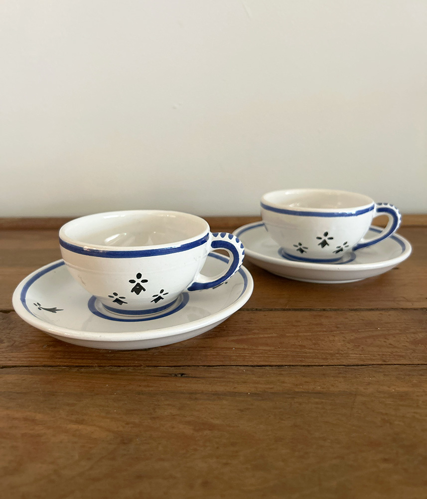 フランスアンティーク/Quimperカップ＆ソーサー | P&C