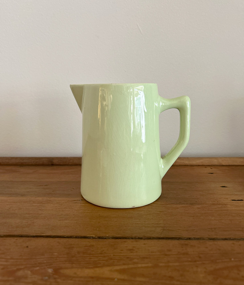 フランスアンティーク　エナメル手描き　ジャグ フランスアンティーク エナメル手描き ジャグ