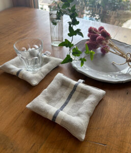 リネンクッションコースター【マリン2】