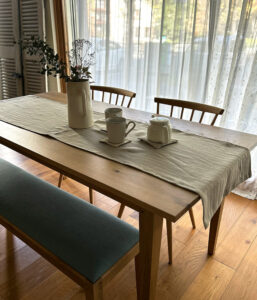 ヘリンボーン柄テーブルランナー 45×180【全3色】