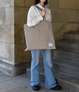 コットン素材 大きめマルシェトートバッグ【チュルシー】