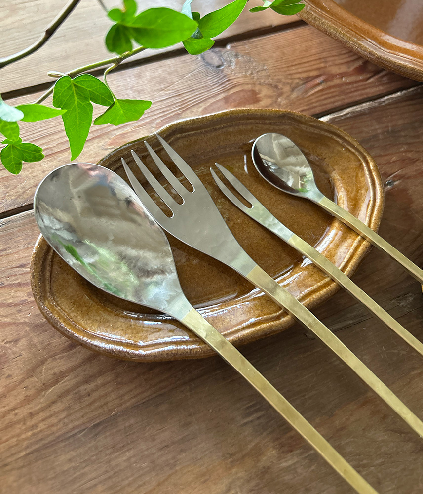 金工作家Ren/ 真鍮カトラリー