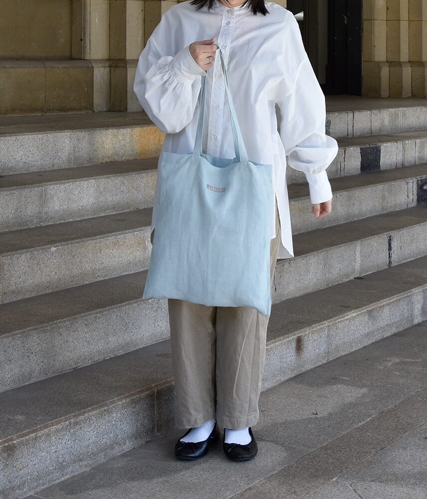 折りたたみ エコトートバッグ【LIBECOブルー】