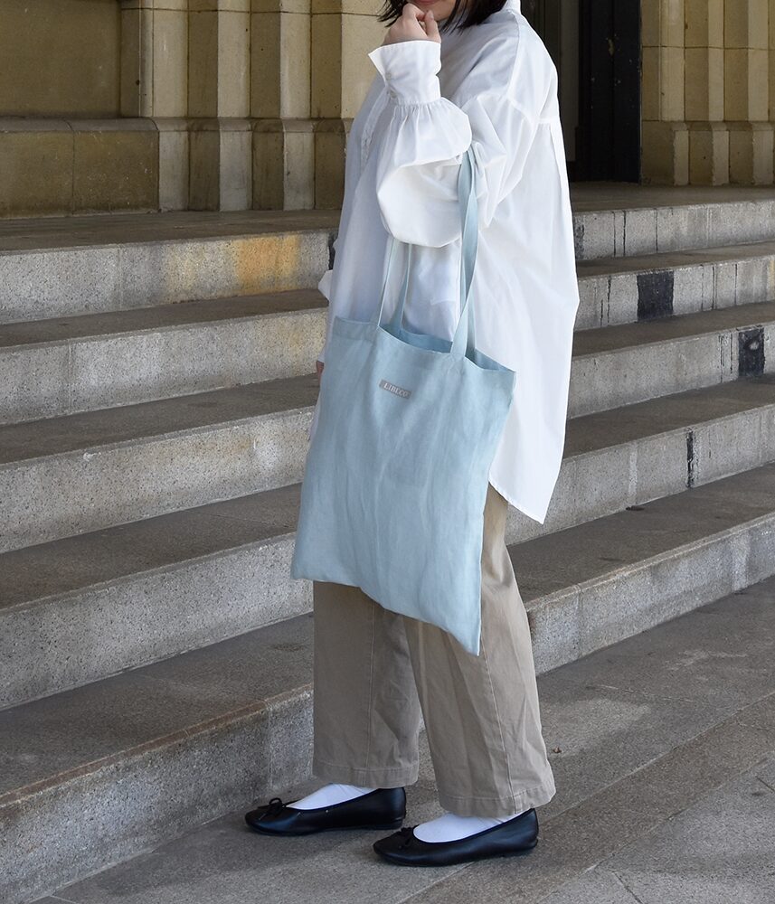 折りたたみ エコトートバッグ【LIBECOブルー】