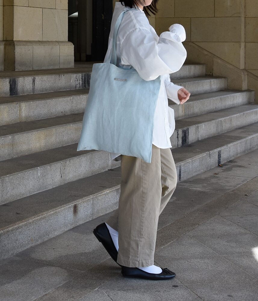 折りたたみ エコトートバッグ【LIBECOブルー】