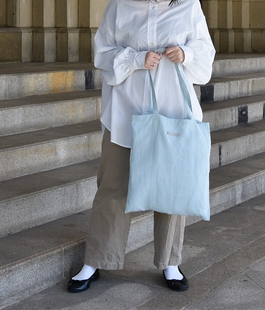 折りたたみ エコトートバッグ【LIBECOブルー】