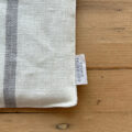 リネン ストライプポットマット【マリン6】