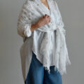 イタリアリネン 大判ストール【デルフィ】
